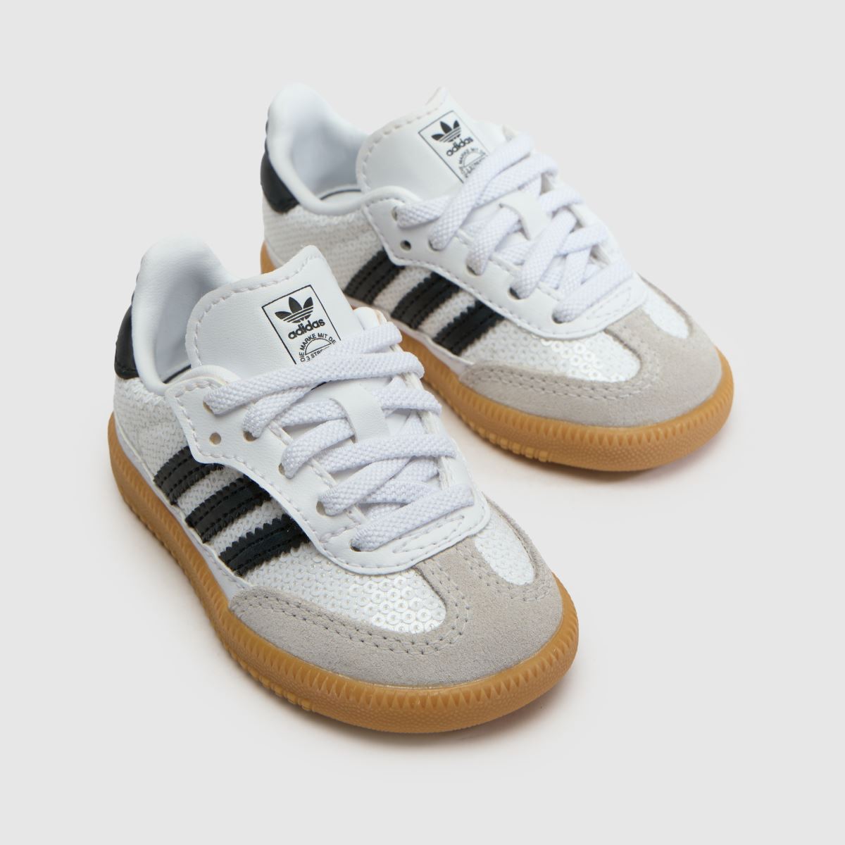 adidas Samba OG Girls Toddler in White & Black adidas Samba OG 7