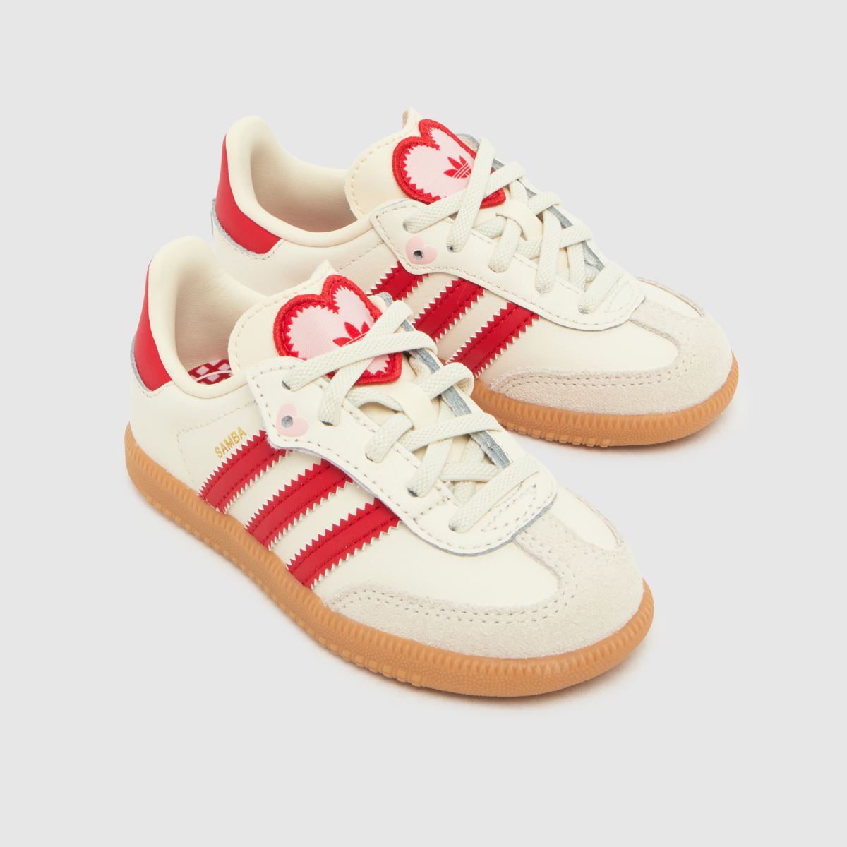 adidas Samba OG Girls Toddler in Off-White Multi adidas Samba OG 4