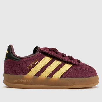 adidas Burgundy Gazelle Indoor Girls Toddler