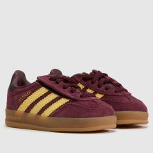 adidas Gazelle Indoor Girls Toddler in Burgundy adidas Gazelle Indoor,2 of 4