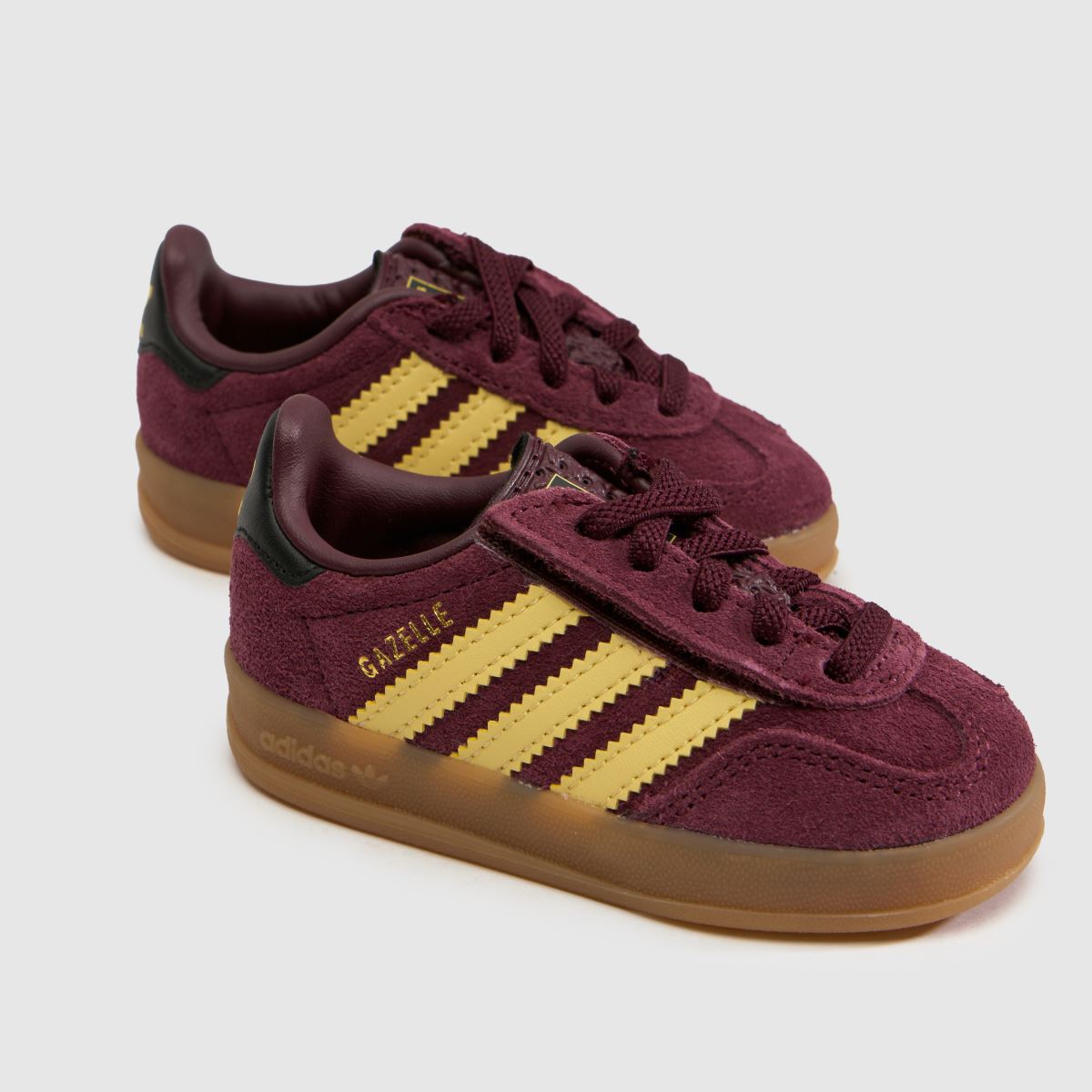 adidas Gazelle Indoor Girls Toddler in Burgundy adidas Gazelle Indoor 4