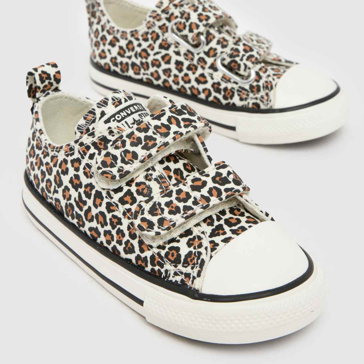 Converse All Star 2V Lo Girls Toddler in Brown Multi Converse All Star 2V Lo 4