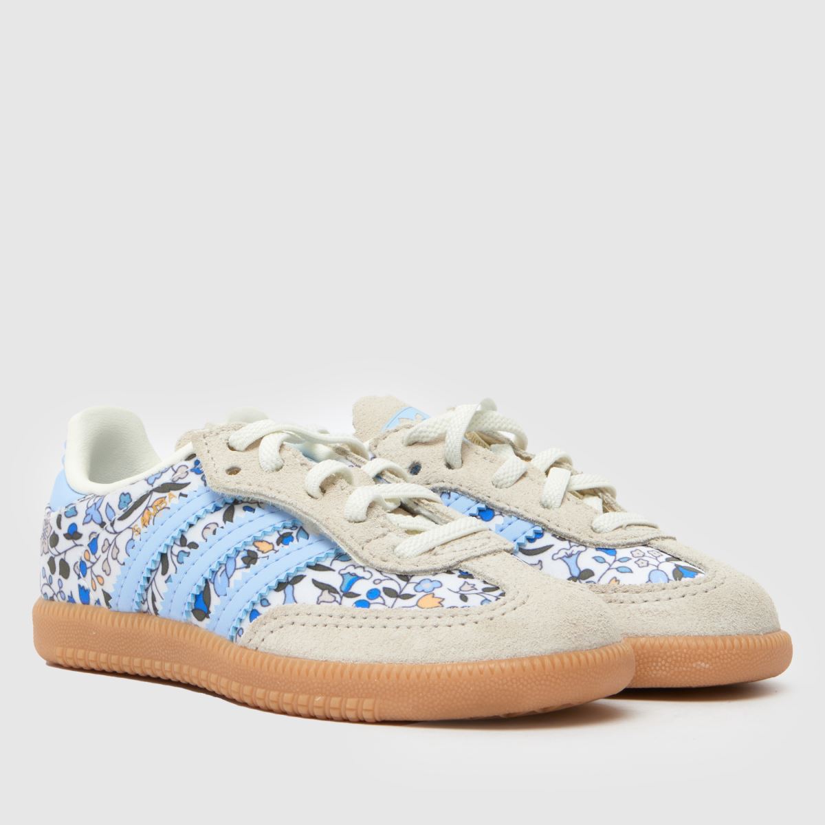 adidas x Liberty London Samba OG Girls Toddler in White Multi adidas x Liberty London Samba OG 1