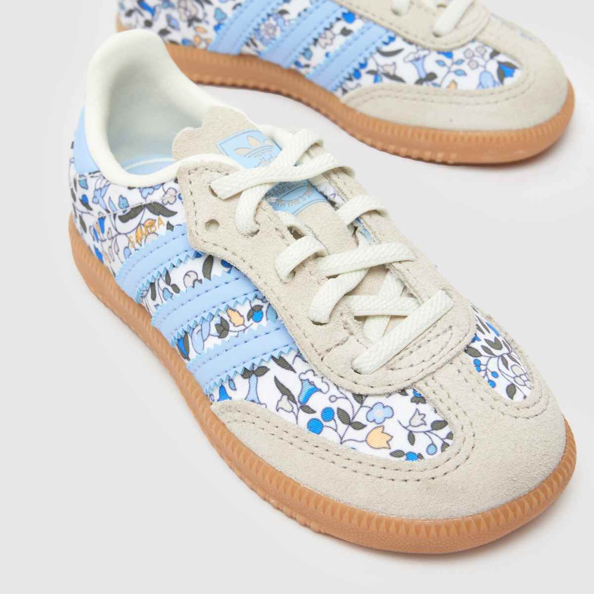 adidas x Liberty London Samba OG Girls Toddler in White Multi adidas x Liberty London Samba OG 4