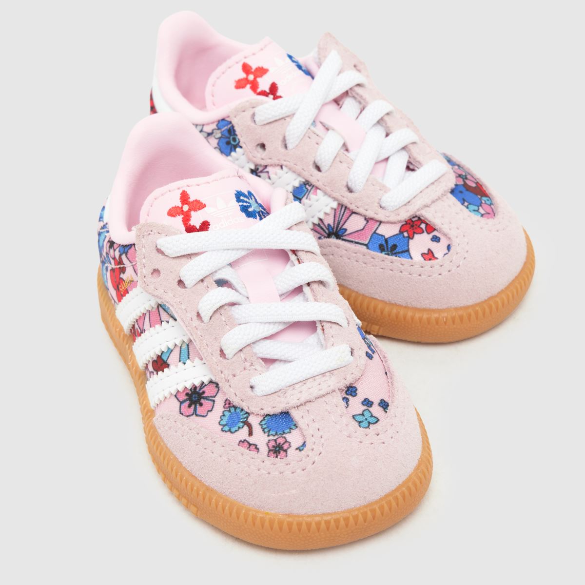 Kids Girls Toddler Pink Multi adidas X Liberty Samba OG Trainers | schuh