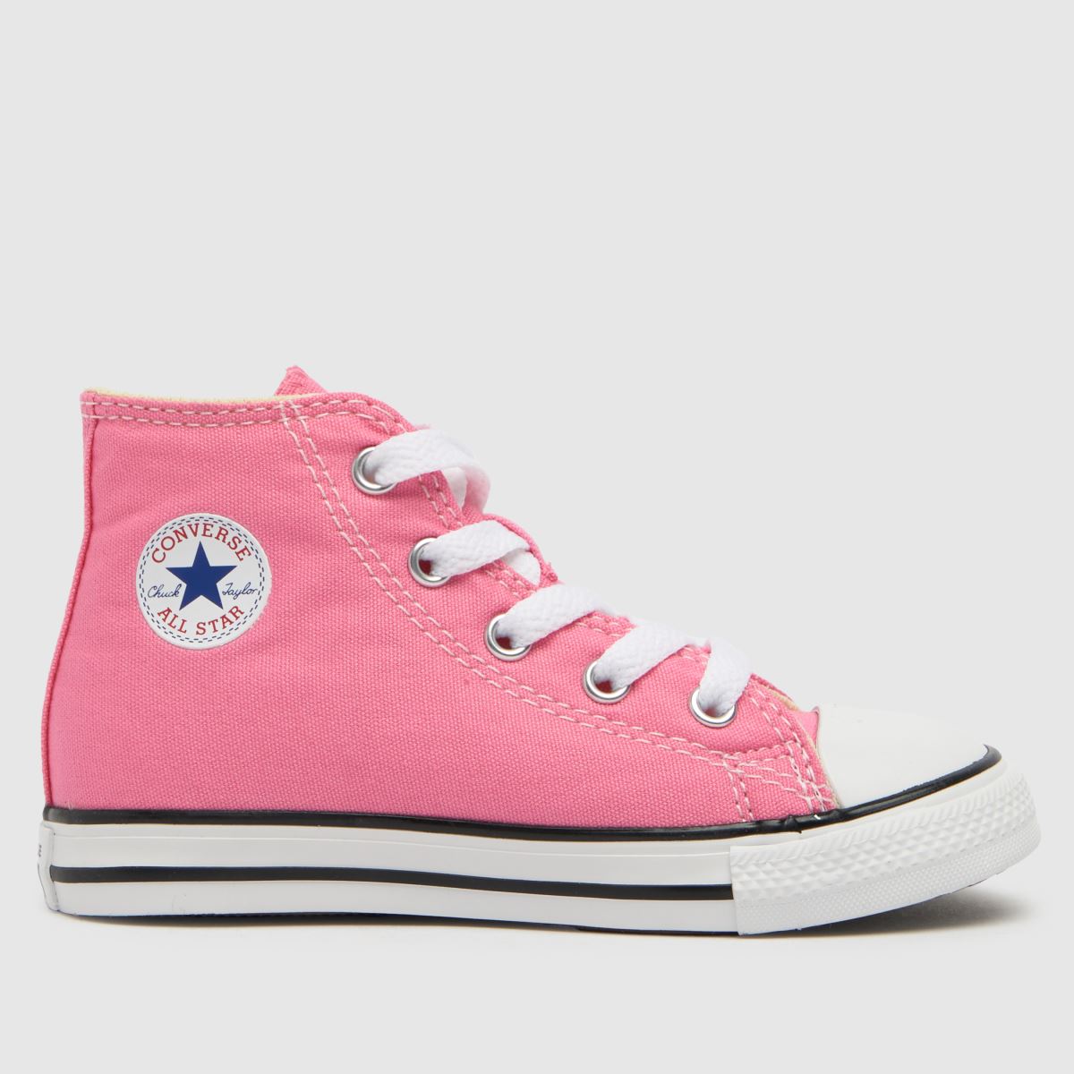 Converse Pink All Star Hi Girls Toddler Trainers, Size: 10 (EU 26)