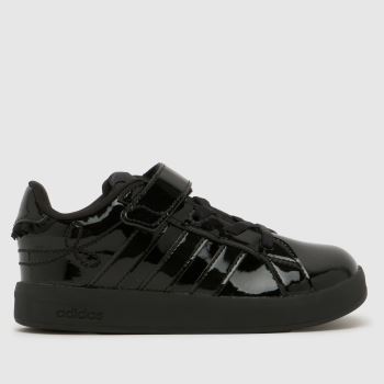 adidas Black Grand Court 3.0 Girls Toddler