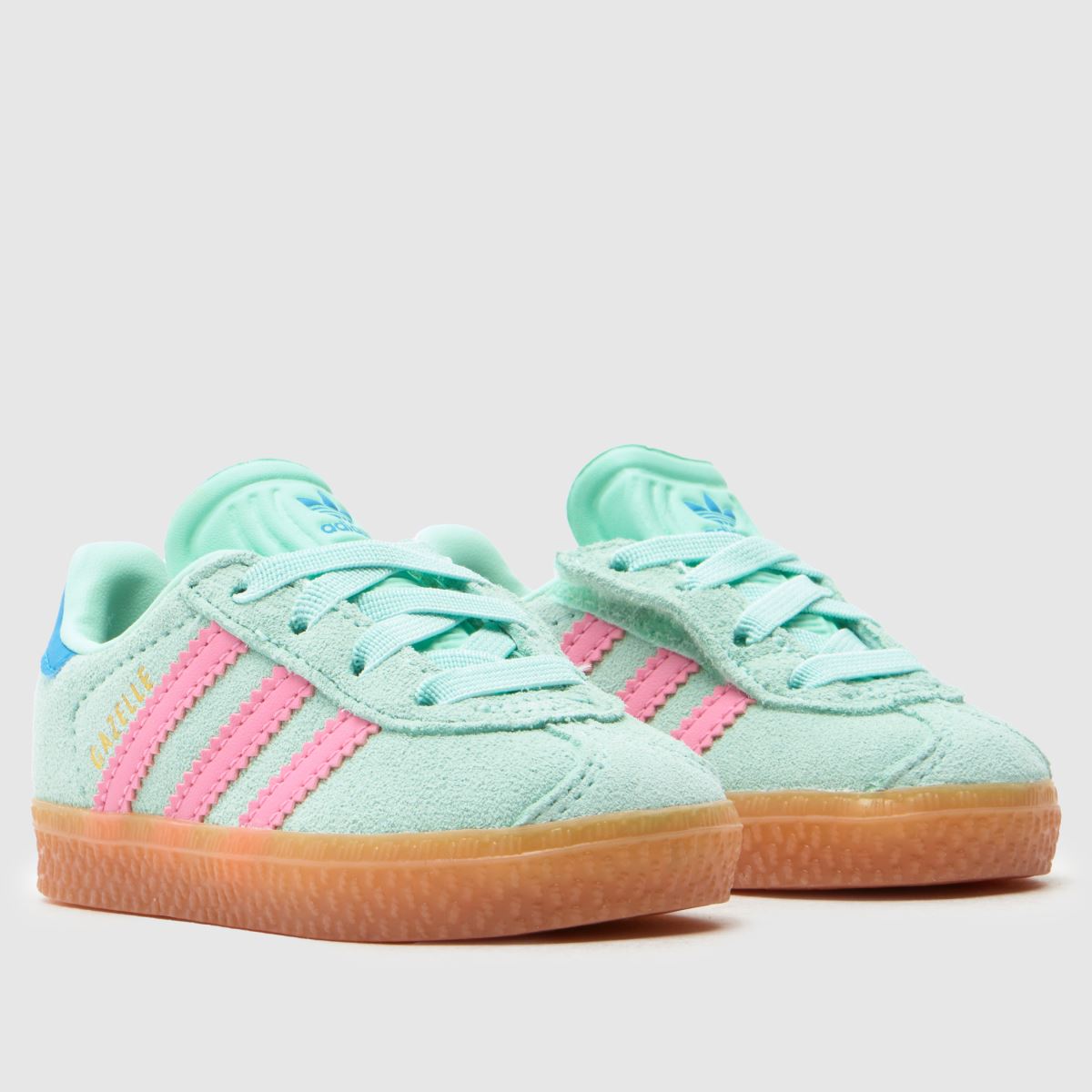 adidas Gazelle Girls Toddler in Green Multi adidas Gazelle 1