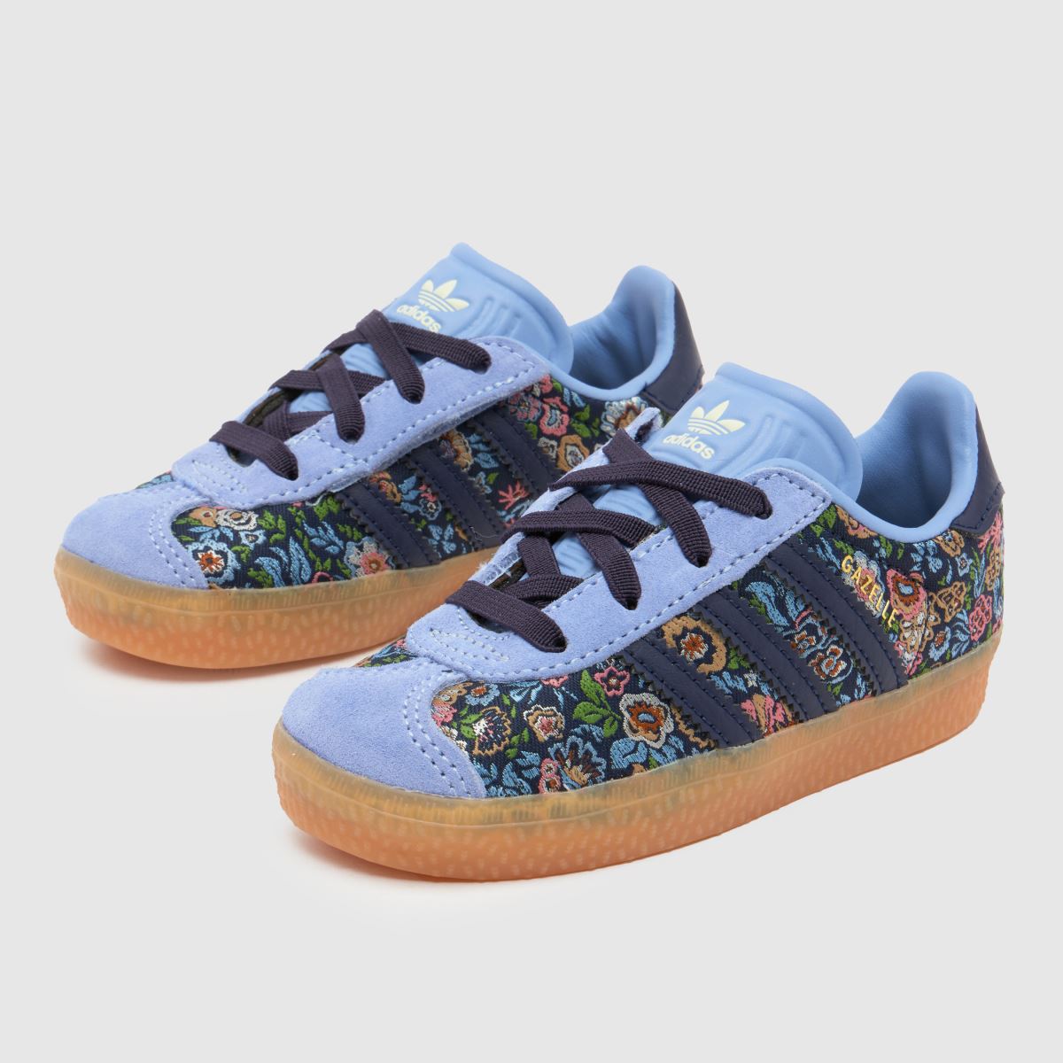 adidas x Liberty London Gazelle Girls Toddler in Multi adidas x Liberty London Gazelle 4