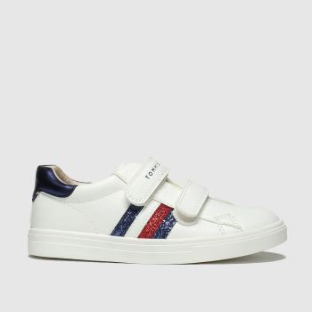 Tommy Hilfiger white & navy velcro sneaker trainers toddler Tommy Hilfiger white & navy velcro sneaker trainers toddler