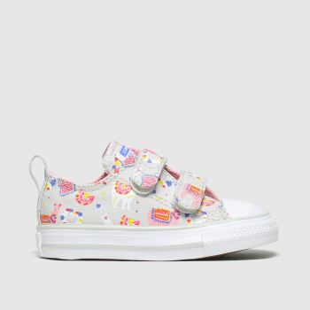 converse grey & pink all star 2v lo llama love trainers toddler converse grey & pink all star 2v lo llama love trainers toddler