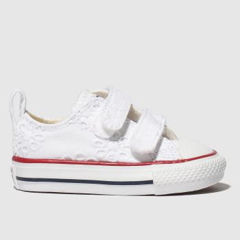 converse white all star 2v lo trainers toddler converse white all star 2v lo trainers toddler
