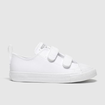 Converse white & silver 2v lo trainers toddler Converse white & silver 2v lo trainers toddler