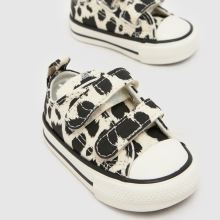 Converse All Star 2V Lo Girls Toddler in Black & White Converse All Star 2V Lo,3 of 4
