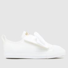 Converse All Star One Strap Bow Girls Toddler in White Converse All Star One Strap Bow,1 of 4