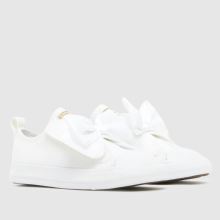 Converse All Star One Strap Bow Girls Toddler in White Converse All Star One Strap Bow,2 of 4