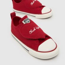 Converse Chucks in Love All Star Lo 1V Girls Toddler in Red Converse Chucks in Love All Star Lo 1V,3 of 4