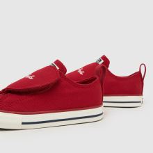 Converse Chucks in Love All Star Lo 1V Girls Toddler in Red Converse Chucks in Love All Star Lo 1V,4 of 4