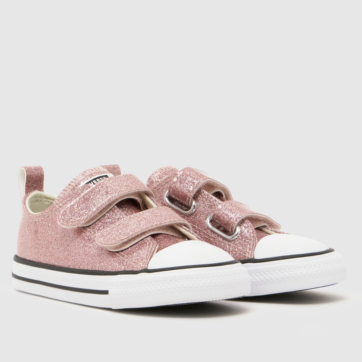 Converse All Star Lo 2V Glitter Girls Toddler in Pale Pink Converse All Star Lo 2V Glitter 1