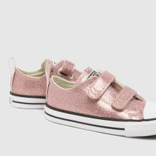 Converse All Star Lo 2V Glitter Girls Toddler in Pale Pink Converse All Star Lo 2V Glitter,3 of 4