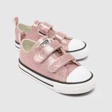 Converse All Star Lo 2V Glitter Girls Toddler in Pale Pink Converse All Star Lo 2V Glitter,4 of 4