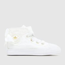 Converse All Star Hi Ruffles Girls Toddler in White Converse All Star Hi Ruffles,1 of 4