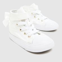 Converse All Star Hi Ruffles Girls Toddler in White Converse All Star Hi Ruffles,3 of 4