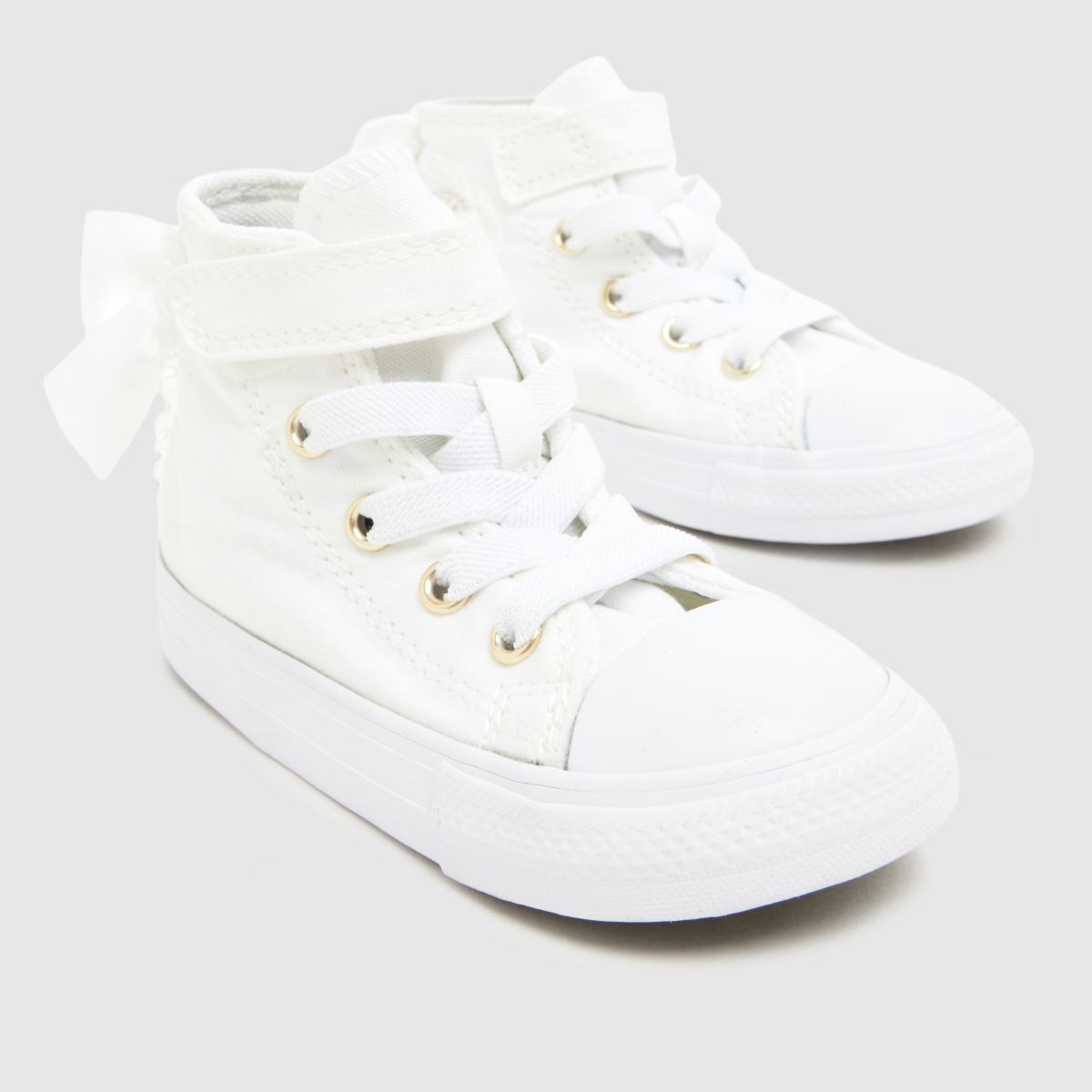 Converse All Star Hi Ruffles Girls Toddler in White Converse All Star Hi Ruffles 4
