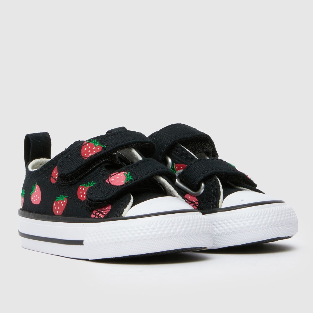 Converse All Star Lo 2V Girls Toddler in Black Multi Converse All Star Lo 2V 1