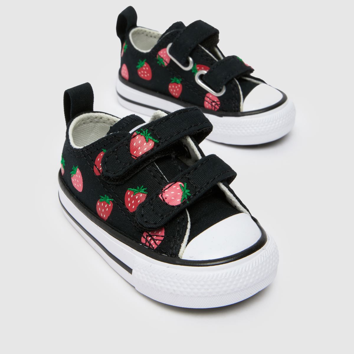 Converse All Star Lo 2V Girls Toddler in Black Multi Converse All Star Lo 2V 4