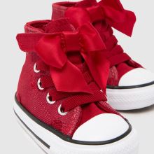 Converse All Star Hi 1V Girls Toddler in Red Converse All Star Hi 1V,3 of 4