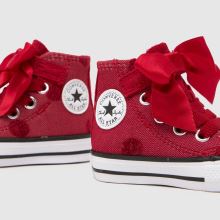Converse All Star Hi 1V Girls Toddler in Red Converse All Star Hi 1V,4 of 4