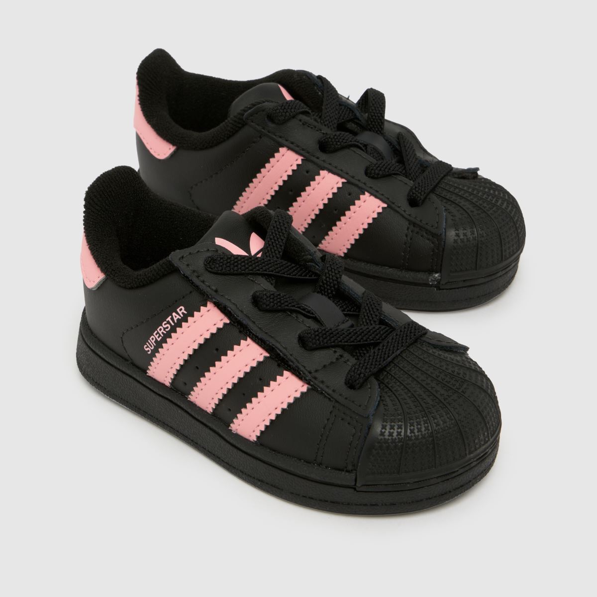adidas Superstar II Girls Toddler in Black & pink adidas Superstar II 4