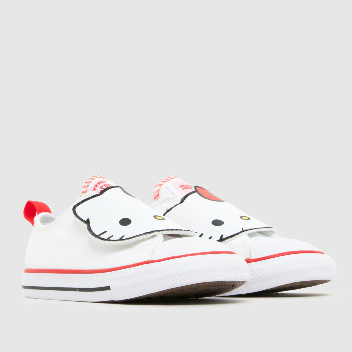 Converse All Star Lo 1V Hello Kitty Girls Toddler in White Converse All Star Lo 1V Hello Kitty 1