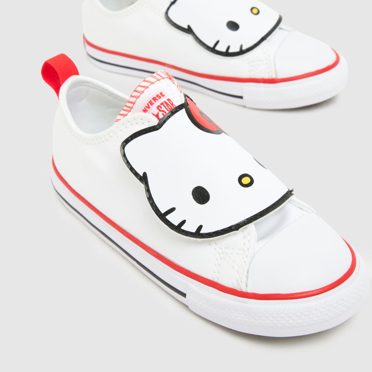 Converse All Star Lo 1V Hello Kitty Girls Toddler in White Converse All Star Lo 1V Hello Kitty 4