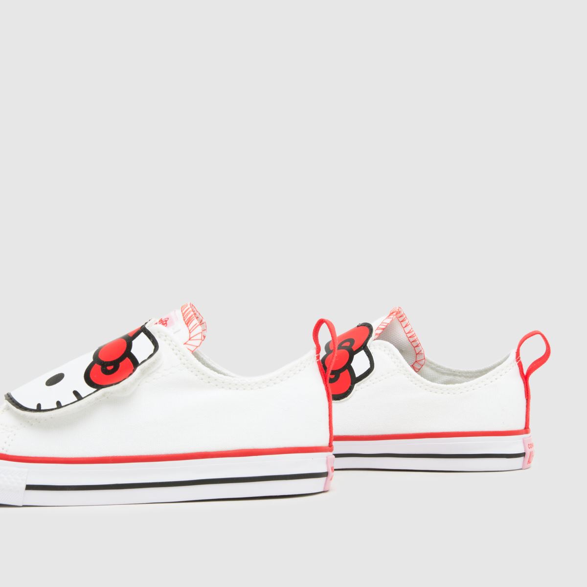 Converse All Star Lo 1V Hello Kitty Girls Toddler in White Converse All Star Lo 1V Hello Kitty 7