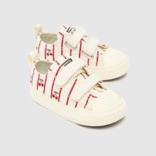 Converse All Star Lo 2V Girls Toddler in White & Red Converse All Star Lo 2V,3 of 4