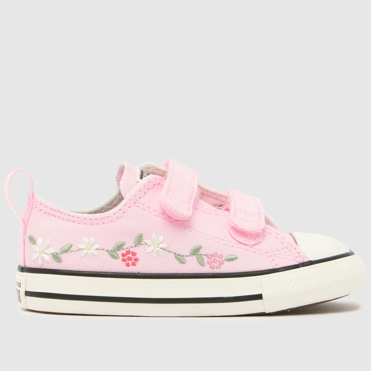 Converse Pale Pink All Star Lo 2V Girls Toddler Trainers