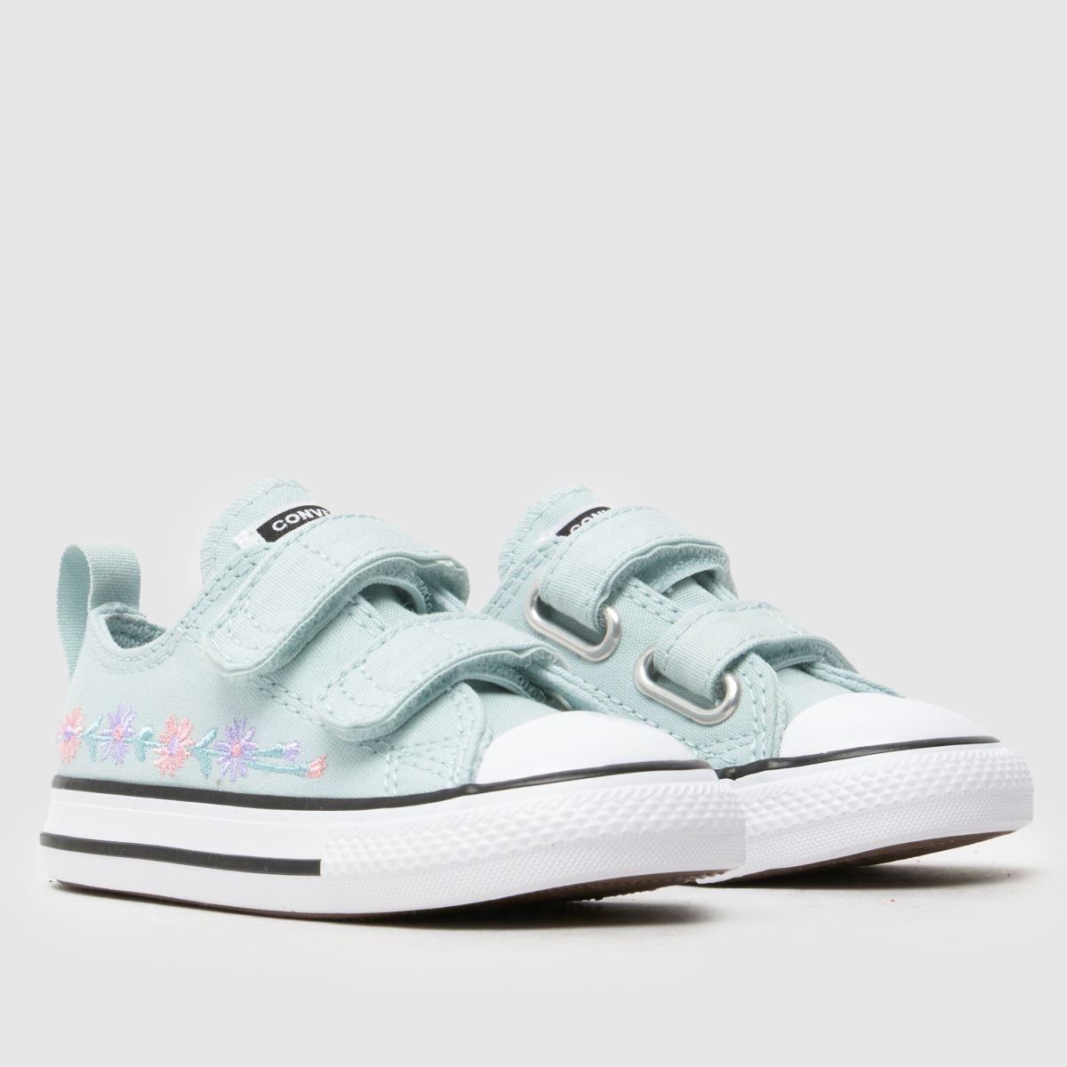 Converse All Star Lo 2V Girls Toddler in Turquoise Converse All Star Lo 2V 1
