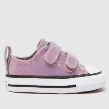 Kinder Converse Blaulila All Star 2v Lo Glitter Sneaker Converse All Star 2V Lo Glitter,1 von 4