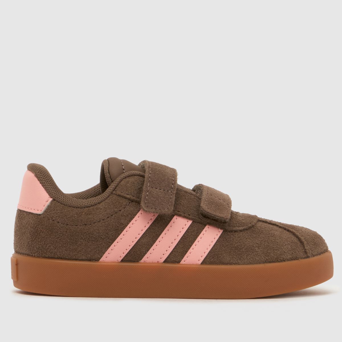 adidas VL COURT 3.0 CF I girls's Children's Shoes (Trainers) in Brown