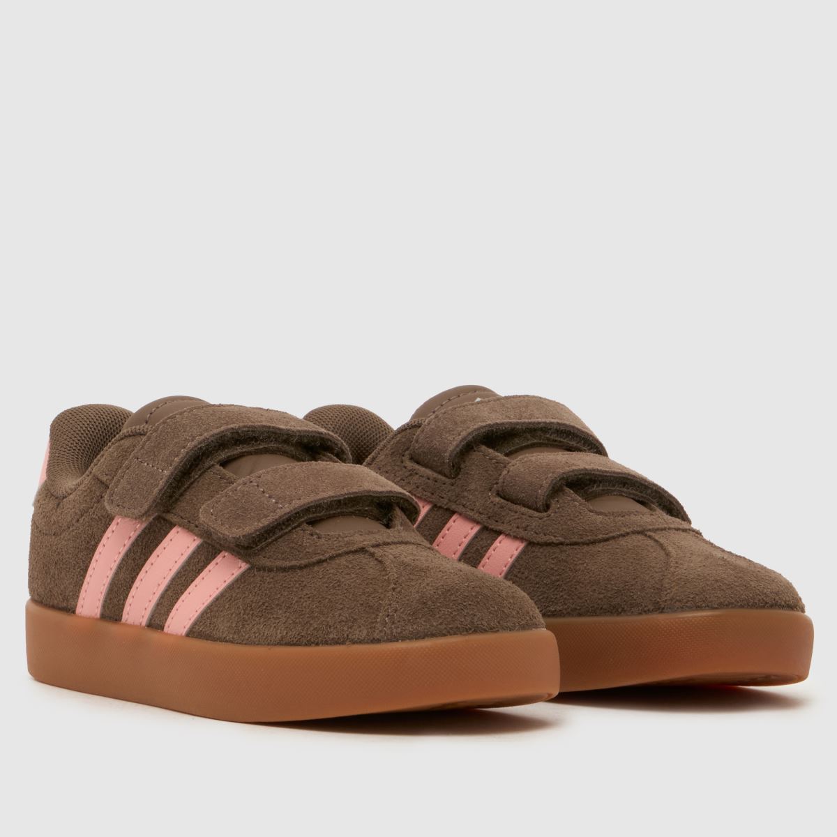 adidas VL Court 3.0 Girls Toddler in Brown Multi adidas VL Court 3.0 1