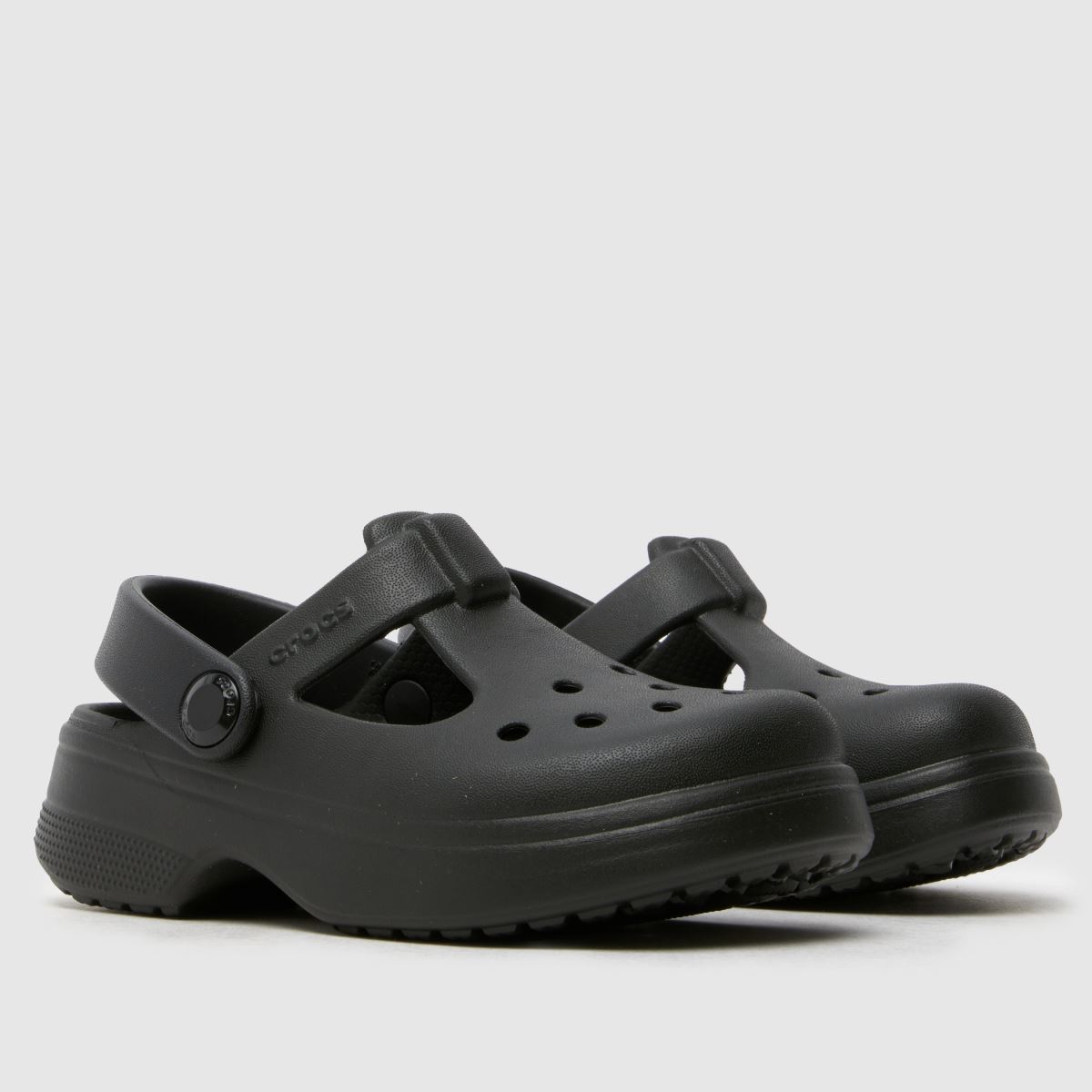 Crocs Classic Mary Jane Clog Girls Toddler in Black Crocs Classic Mary Jane Clog 1
