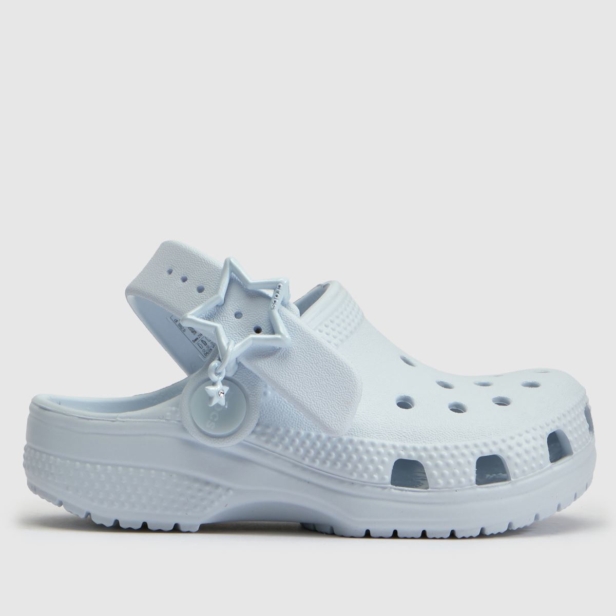 Crocs Star Buckle Clog Girls Toddler in Pale Blue Crocs Star Buckle Clog