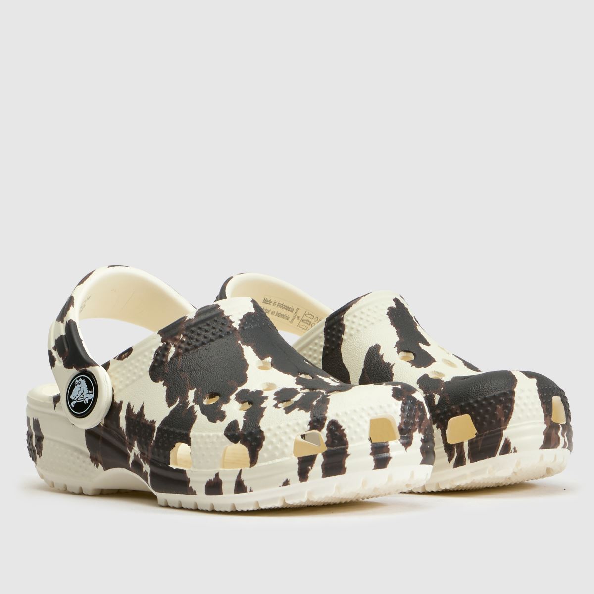 Crocs Classic Clog Girls Toddler in Brown & White Crocs Classic Clog 1