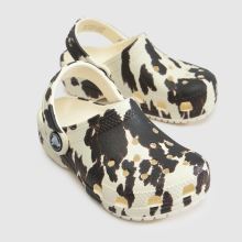 Crocs Classic Clog Girls Toddler in Brown & White Crocs Classic Clog,4 of 4