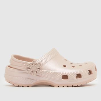 Crocs Pale Pink Classic Pearl Clog Girls Toddler