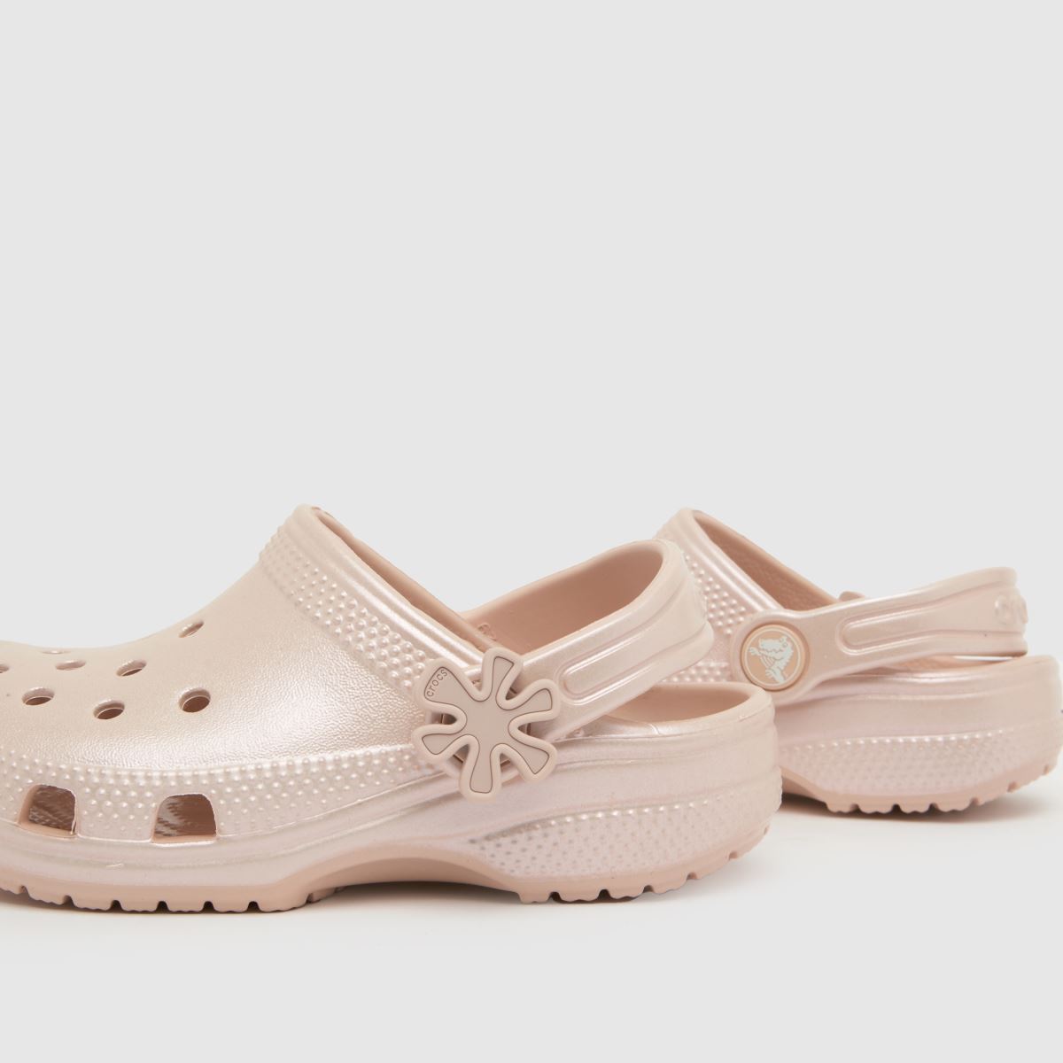 Crocs Classic Pearl Clog Girls Toddler in Pale Pink Crocs Classic Pearl Clog 7