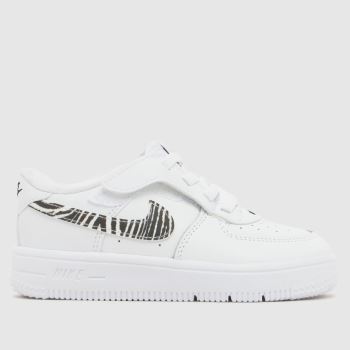 Nike White Multi Force 1 Low Easyon Girls Toddler