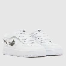 Nike Force 1 Low Easyon Girls Toddler in White Multi Nike Force 1 Low Easyon,2 of 4